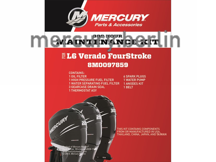 Artikel Bild: 300h Service Kit L6 Verado (2B144122 und tiefer)