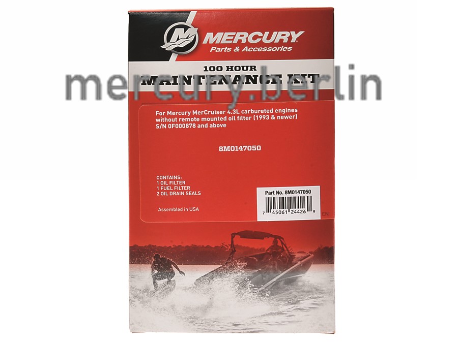 Artikel Bild: 100h Service Kit 4.3L Vergaser-Motoren mit Ölfilter am Block (ab 1993 und neuer)