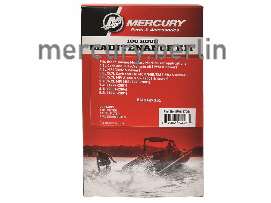 Artikel Bild: 100h Service Kit Alle GM V6 & V8 Motoren mit Anschraub-Benzinfilter, außer V6 mit Ölfilter am Block (1977 und neuer)